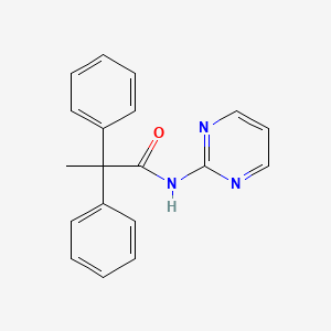 molecular formula C19H17N3O B5818940 2,2-diphenyl-N-2-pyrimidinylpropanamide 