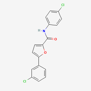 molecular formula C17H11Cl2NO2 B5818945 5-(3-chlorophenyl)-N-(4-chlorophenyl)-2-furamide 