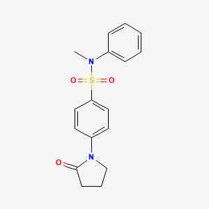 N-methyl-4-(2-oxo-1-pyrrolidinyl)-N-phenylbenzenesulfonamide