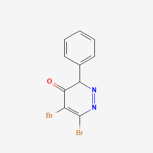 molecular formula C10H6Br2N2O B581895 5,6-dibromo-3-phenylpyridazin-4(3H)-one CAS No. 1227607-98-8