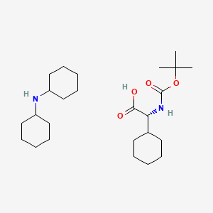 molecular formula C25H46N2O4 B581898 Boc-D-chg-OH dcha CAS No. 198470-08-5