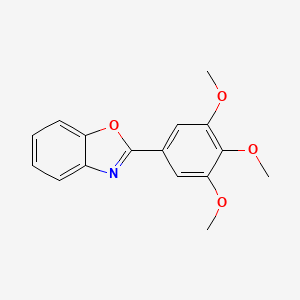 molecular formula C16H15NO4 B5818980 2-(3,4,5-trimethoxyphenyl)-1,3-benzoxazole 