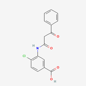 4-chloro-3-[(3-oxo-3-phenylpropanoyl)amino]benzoic acid