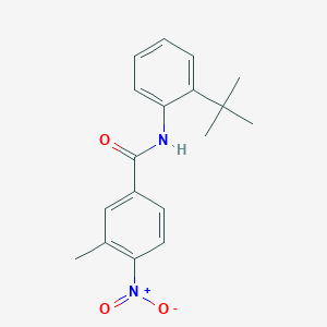 molecular formula C18H20N2O3 B5819007 N-(2-tert-butylphenyl)-3-methyl-4-nitrobenzamide 