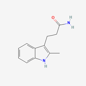 molecular formula C12H14N2O B5819031 3-(2-methyl-1H-indol-3-yl)propanamide 