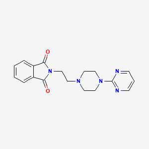 molecular formula C18H19N5O2 B5819035 2-{2-[4-(2-pyrimidinyl)-1-piperazinyl]ethyl}-1H-isoindole-1,3(2H)-dione 