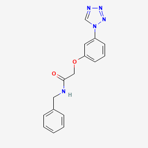 molecular formula C16H15N5O2 B5819041 N-benzyl-2-[3-(1H-tetrazol-1-yl)phenoxy]acetamide 