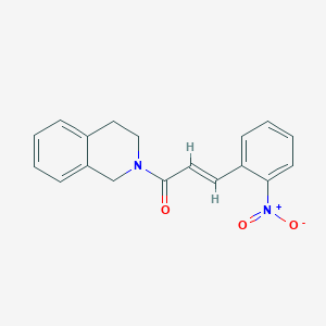 2-[3-(2-nitrophenyl)acryloyl]-1,2,3,4-tetrahydroisoquinoline