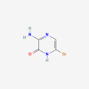 molecular formula C4H4BrN3O B581910 3-Amino-6-bromopyrazin-2(1H)-one CAS No. 21943-14-6