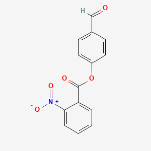 molecular formula C14H9NO5 B5819120 4-formylphenyl 2-nitrobenzoate 