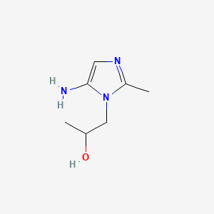 molecular formula C7H13N3O B581913 1-(5-Amino-2-methylimidazol-1-yl)propan-2-ol CAS No. 242132-98-5