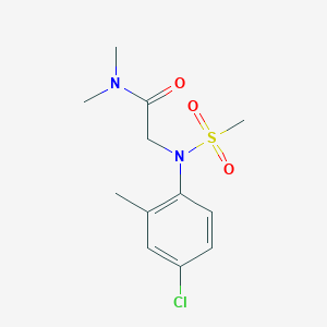 molecular formula C12H17ClN2O3S B5819144 N~2~-(4-chloro-2-methylphenyl)-N~1~,N~1~-dimethyl-N~2~-(methylsulfonyl)glycinamide 