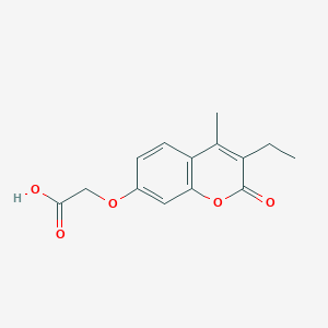 [(3-ethyl-4-methyl-2-oxo-2H-chromen-7-yl)oxy]acetic acid