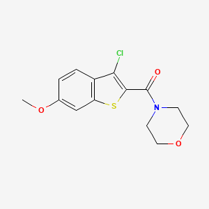 4-[(3-chloro-6-methoxy-1-benzothien-2-yl)carbonyl]morpholine