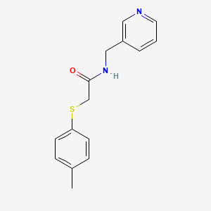 2-[(4-methylphenyl)thio]-N-(3-pyridinylmethyl)acetamide