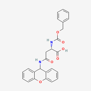 molecular formula C25H22N2O6 B581923 Z-Asn(Xan)-OH CAS No. 327981-00-0