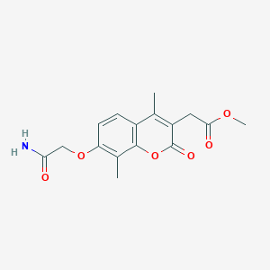 methyl [7-(2-amino-2-oxoethoxy)-4,8-dimethyl-2-oxo-2H-chromen-3-yl]acetate