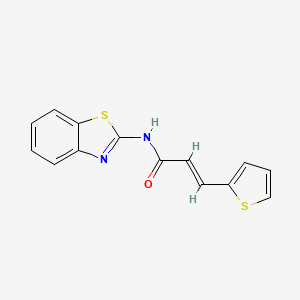 molecular formula C14H10N2OS2 B5819250 N-1,3-benzothiazol-2-yl-3-(2-thienyl)acrylamide 