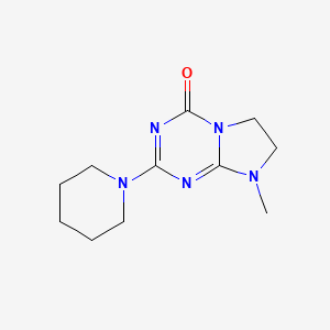 molecular formula C11H17N5O B5819278 8-methyl-2-(1-piperidinyl)-7,8-dihydroimidazo[1,2-a][1,3,5]triazin-4(6H)-one 