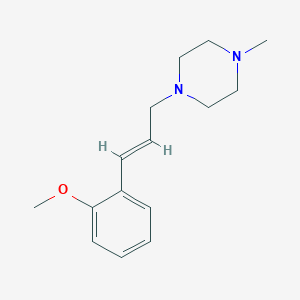 molecular formula C15H22N2O B5819296 1-[3-(2-methoxyphenyl)-2-propen-1-yl]-4-methylpiperazine 