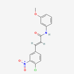 molecular formula C16H13ClN2O4 B5819306 3-(4-chloro-3-nitrophenyl)-N-(3-methoxyphenyl)acrylamide 