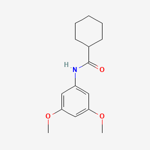 molecular formula C15H21NO3 B5819312 N-(3,5-dimethoxyphenyl)cyclohexanecarboxamide 