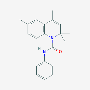molecular formula C20H22N2O B5819320 2,2,4,6-tetramethyl-N-phenyl-1(2H)-quinolinecarboxamide 