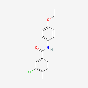 molecular formula C16H16ClNO2 B5819356 3-chloro-N-(4-ethoxyphenyl)-4-methylbenzamide 