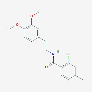 2-chloro-N-[2-(3,4-dimethoxyphenyl)ethyl]-4-methylbenzamide