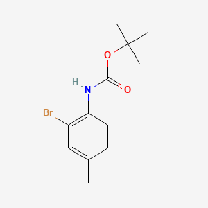 molecular formula C12H16BrNO2 B581936 N-BOC 2-溴-4-甲基苯胺 CAS No. 364607-53-4