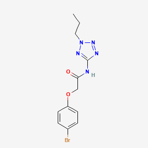 molecular formula C12H14BrN5O2 B5819380 2-(4-bromophenoxy)-N-(2-propyl-2H-tetrazol-5-yl)acetamide 