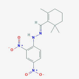 molecular formula C16H20N4O4 B5819403 2,6,6-trimethyl-1-cyclohexene-1-carbaldehyde (2,4-dinitrophenyl)hydrazone 