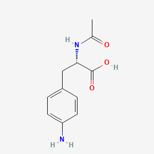molecular formula C11H14N2O3 B581941 AC-苯丙氨酸(4-NH2)-OH CAS No. 402497-81-8