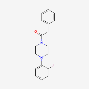 molecular formula C18H19FN2O B5819412 1-(2-fluorophenyl)-4-(phenylacetyl)piperazine 