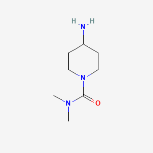 molecular formula C8H17N3O B581942 4-氨基-N,N-二甲基哌啶-1-甲酰胺 CAS No. 412356-47-9