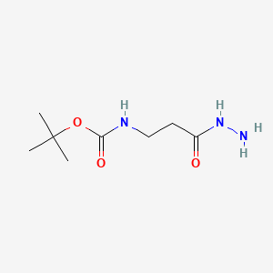 molecular formula C8H17N3O3 B581943 叔丁基 (3-肼基-3-氧代丙基)氨基甲酸酯 CAS No. 42116-56-3