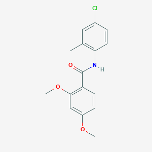 molecular formula C16H16ClNO3 B5819451 N-(4-chloro-2-methylphenyl)-2,4-dimethoxybenzamide 