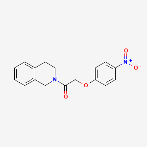 molecular formula C17H16N2O4 B5819467 2-[(4-nitrophenoxy)acetyl]-1,2,3,4-tetrahydroisoquinoline 