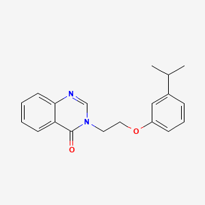 molecular formula C19H20N2O2 B5819469 3-[2-(3-isopropylphenoxy)ethyl]-4(3H)-quinazolinone 