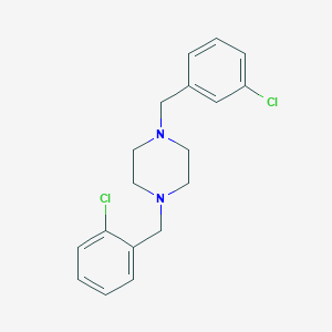 molecular formula C18H20Cl2N2 B5819472 1-(2-chlorobenzyl)-4-(3-chlorobenzyl)piperazine 