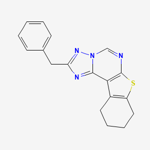 molecular formula C18H16N4S B5819484 2-benzyl-8,9,10,11-tetrahydro[1]benzothieno[3,2-e][1,2,4]triazolo[1,5-c]pyrimidine 