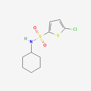 molecular formula C10H14ClNO2S2 B5819492 5-chloro-N-cyclohexyl-2-thiophenesulfonamide 