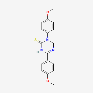 molecular formula C17H17N3O2S B5819502 3,6-bis(4-methoxyphenyl)-3,4-dihydro-1,3,5-triazine-2(1H)-thione 