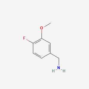 molecular formula C8H10FNO B581951 4-氟-3-甲氧基苄胺 CAS No. 508177-67-1