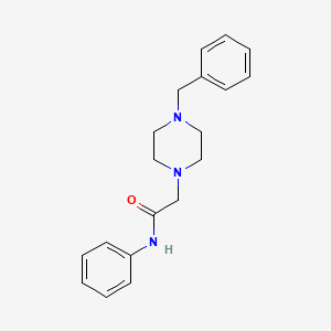molecular formula C19H23N3O B5819523 2-(4-benzyl-1-piperazinyl)-N-phenylacetamide 