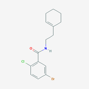 molecular formula C15H17BrClNO B5819527 5-bromo-2-chloro-N-[2-(1-cyclohexen-1-yl)ethyl]benzamide 