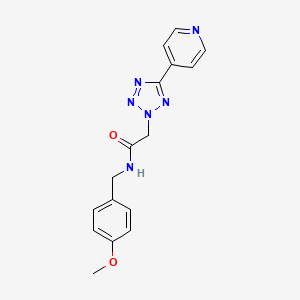 N-(4-methoxybenzyl)-2-[5-(4-pyridinyl)-2H-tetrazol-2-yl]acetamide