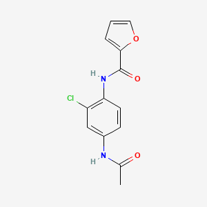 N-[4-(acetylamino)-2-chlorophenyl]-2-furamide