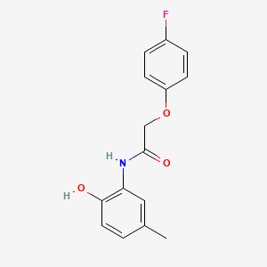 molecular formula C15H14FNO3 B5819573 2-(4-fluorophenoxy)-N-(2-hydroxy-5-methylphenyl)acetamide 