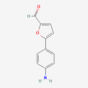 molecular formula C11H9NO2 B581958 5-(4-氨基苯基)呋喃-2-甲醛 CAS No. 57023-90-2